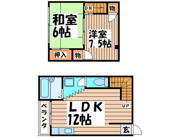 ボンジュール南恩加島の物件間取画像